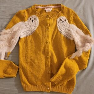 Mini Boden x Harry Potter Hedwig Owl Cardigan Sweater